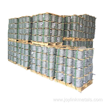 galvanized and stainless steel barbed wire